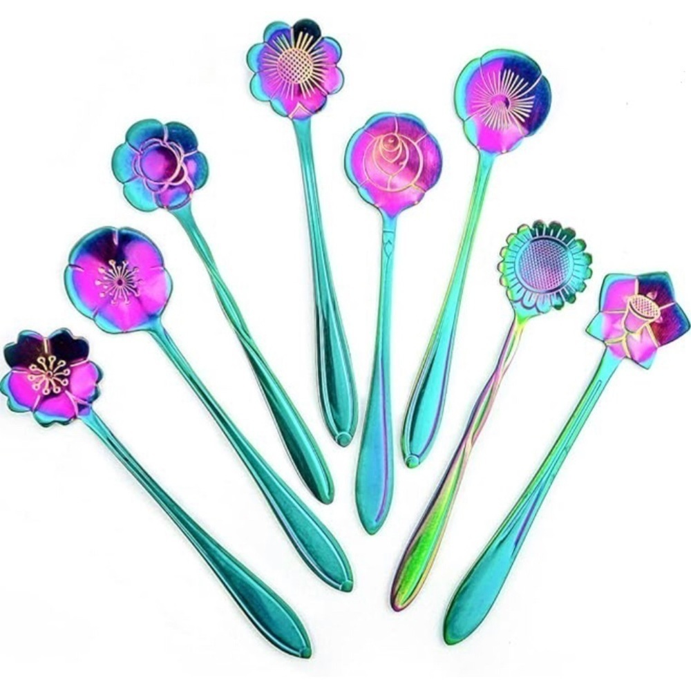 Set/2 Floral Spoons, Multicolor (SUNFLOWER + BALLOON) - Picture 11 of 12